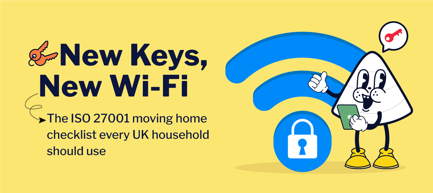 V4 Consumer is now ISO 27001 certified, showing a badge and mascot with the text your privacy and reliability upgraded.